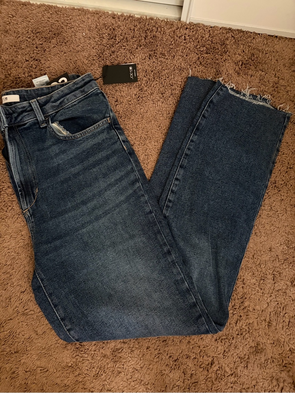 Joe's Jeans Women's Dark Blue Straight-Leg Jeans